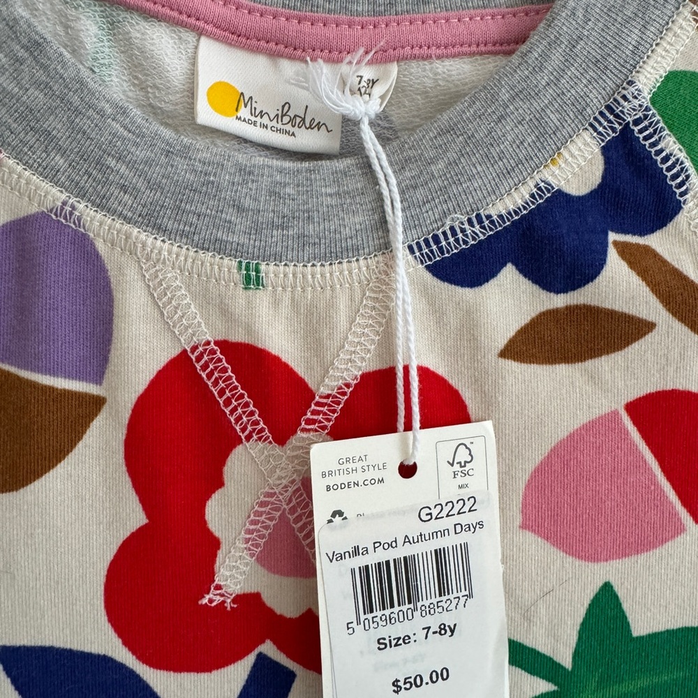 Girls Mini Boden Flower Dress
